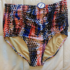 Swimsuits For All Ruched Bottom High Waist 18